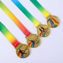 金属奖牌挂牌学校马拉松运动会比赛金牌学生颁奖纪念牌可定 制