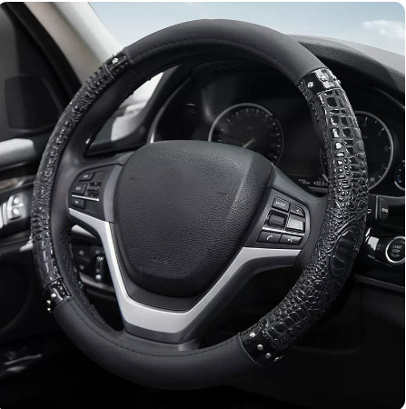 Car steering wheel cover wholesale crocodile pattern new car protective cover eBay Amazon four seasons universal 122 styles