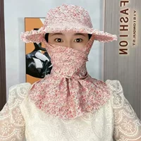 Новая шляпа для сбора чая, солнцезащитная шляпа из грибного кружева, защита лица и шеи для мужчин и женщин при работе в поле, ветрозащитная шляпа от солнца для езды на велосипеде.