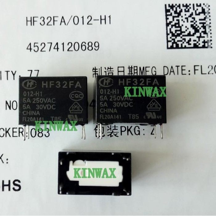 HF32FA/048-HS2G  继电器一组常开4脚超小型灵敏型功率
