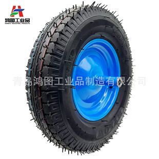 16 inch 4.00-8 rubber pneumatic tire high load trolley tool cart unicycle bucket cart wheels wholesale