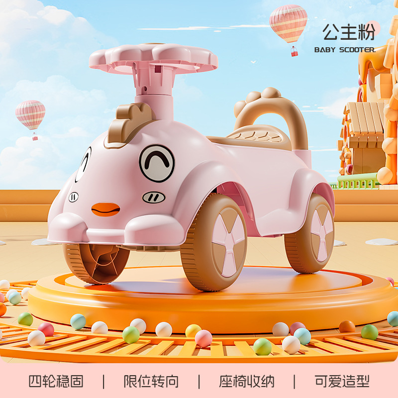 Patinete para niños de 1 a 4 años, patinete para niños pequeños, bicicleta de equilibrio para bebés sin pedales, patinete de cuatro ruedas para niños. image 20