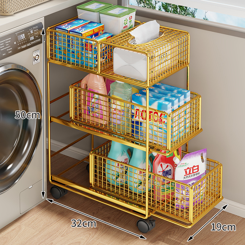Carrito Organizador de Baño de Hierro Móvil para Baño image 14