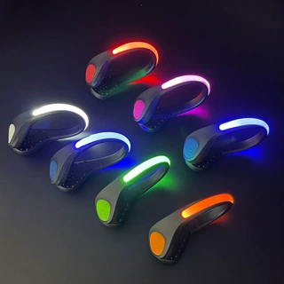 街舞夜跑两用酷炫鞋灯户外登山骑行跑步led发光鞋夹灯 可定制LOGO