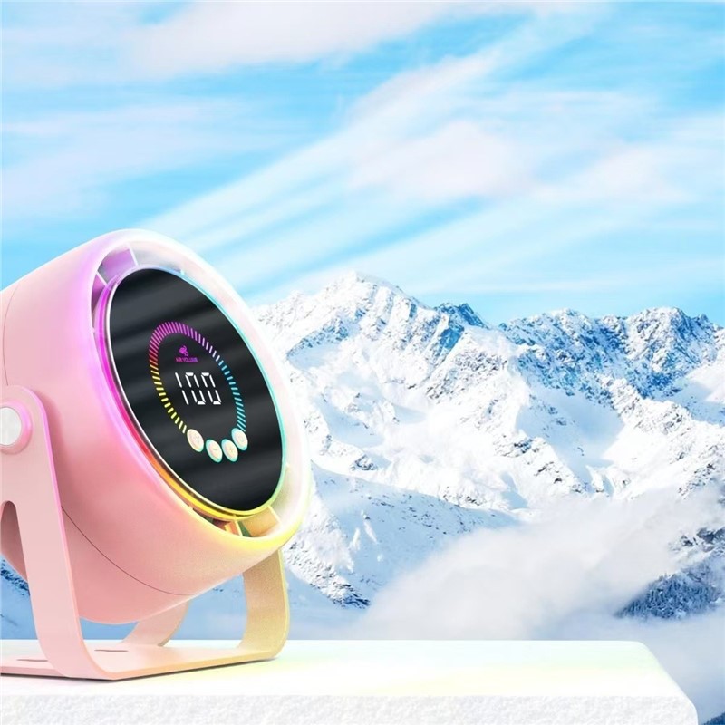 Cross-Border New Circulation Fan Household USB Charging Silent Desktop Turbine Small Fan Wall-Mounted Desktop Small Electric Fan