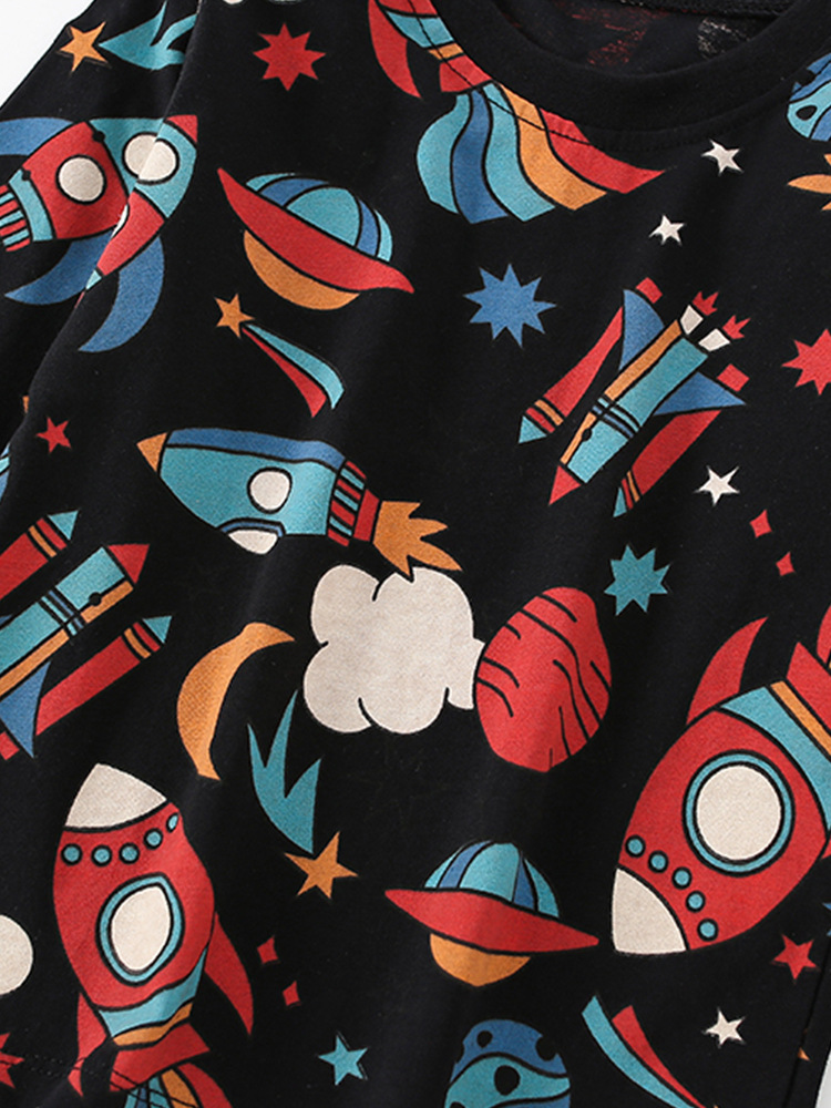 En stock malwee camiseta de los muchachos otoño nueva camisa de fondo de los niños europeos y americanos casual cuello redondo manga larga ropa para niños