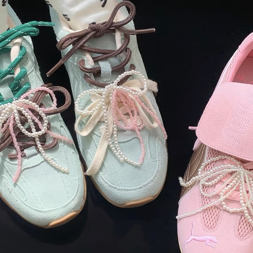 Ins nuevo arco de perlas para chicas botones de zapatos DiDi cuentas flores de moda zapatos deportivos colgantes de moda