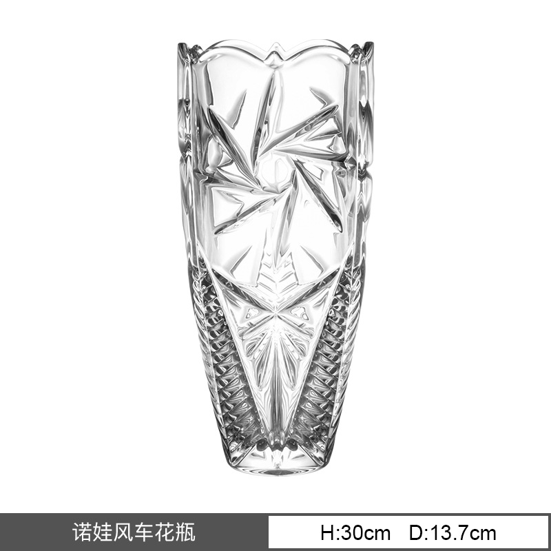 Vaso de cristal original checo sin plomo de importación BOHEMIA escritorio decoración de lujo transparente decoración para el hogar