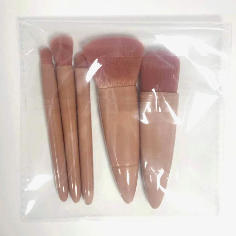 MINI pequeño espejo caja de almacenamiento portátil de maquillaje cepillo fuente de fábrica Caja de espejo de 5 piezas cepillo de viaje