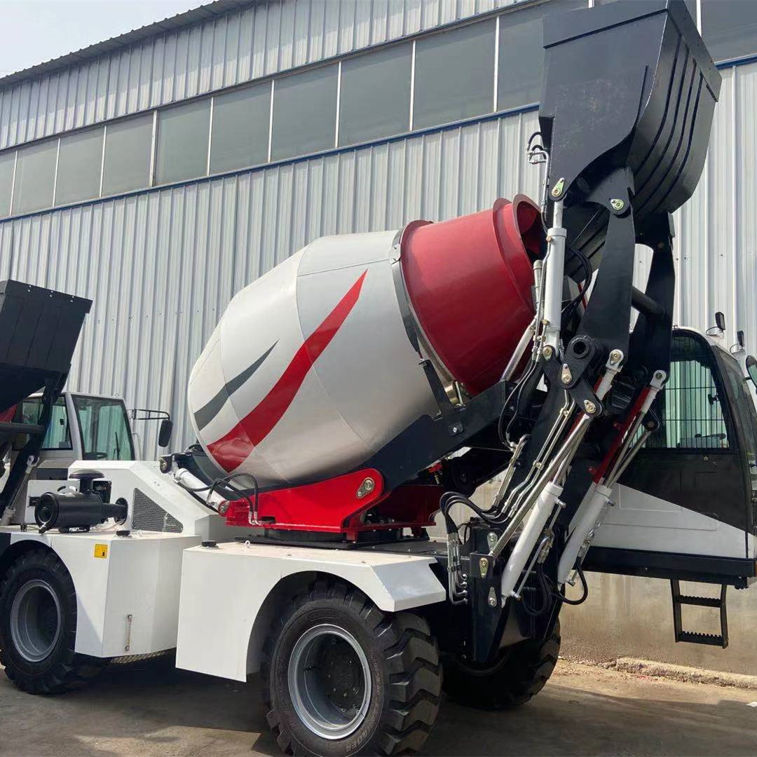 全自动装料卸料搅拌一体混凝土罐车 3方4方小型水泥搅拌车自上料