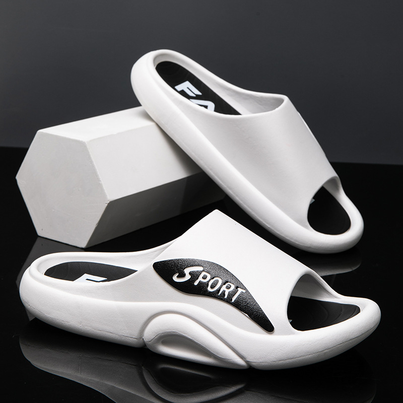 Beach men's slippers summer outdoor wear one-word slippers thick-soled indoor sandals student fashion outdoor slippers wholesale Beach men's slippers summer outdoor wear one-word slippers thick-soled indoor sandals student fashion outdoor slippers wholesale