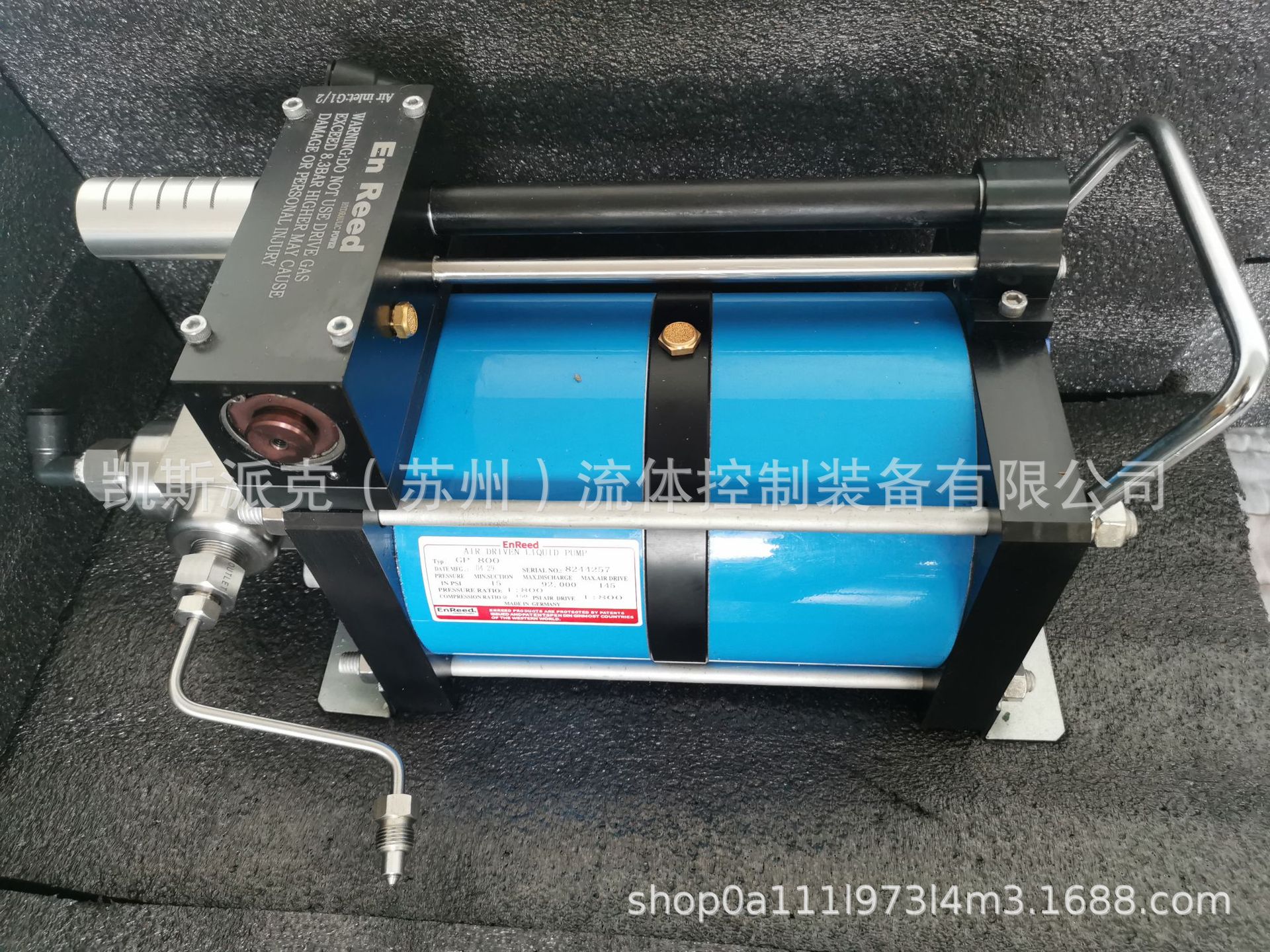 400MPA  ENREED气动液体/油压 增压泵 软管阀门测试 GPD400
