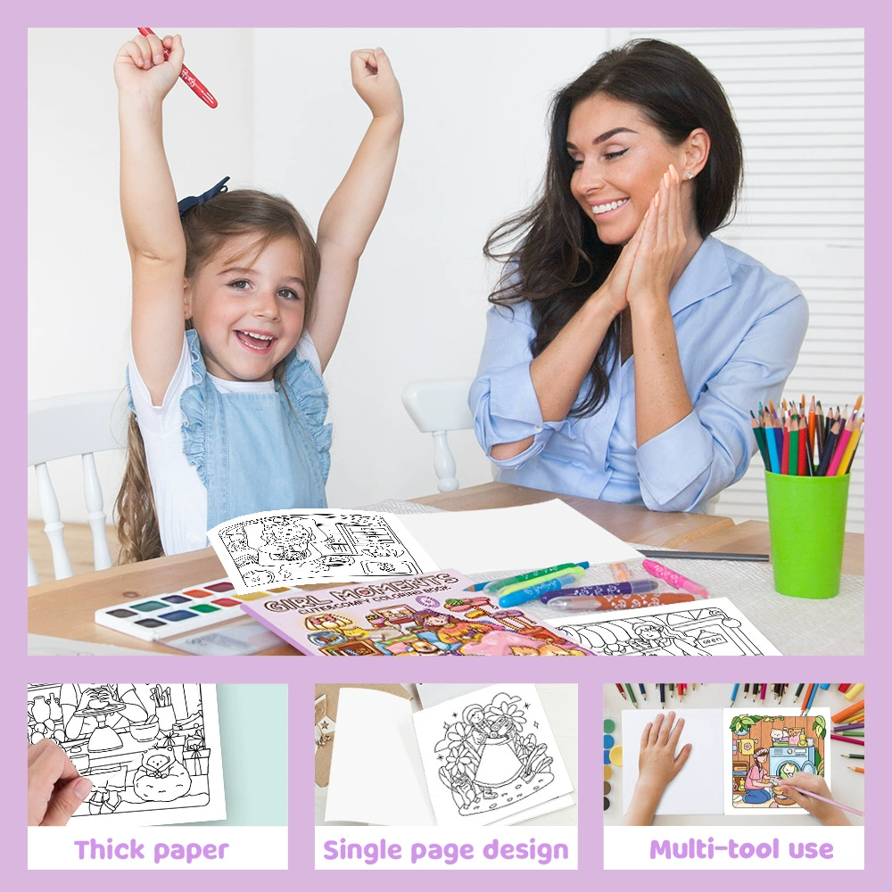 Раскраска «Cute & Comfy», 40 уникальных картинок, квадрат 21×21 см, мягкие граффити-иллюстрации