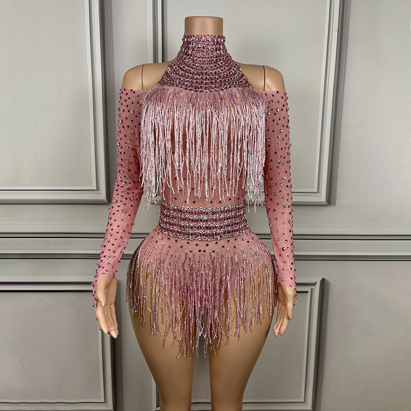 Girl Group Costumes Music Festival Disco Talent Show Prom Evening Birthday Party Banquet Dinner Latin Dance Cha