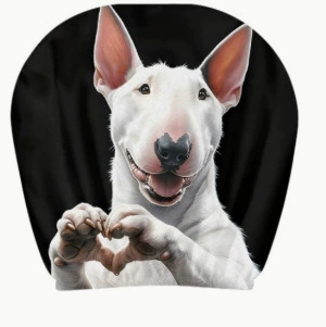 shipped on behalf of customers, car, Universal seat cover - loving-dog-double-sided-printing-1-piece