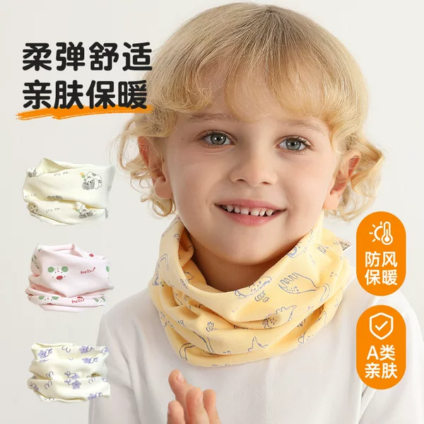 Baby scarf children windproof scarf warm multifunctional hat autumn and winter cotton neck mask wholesale