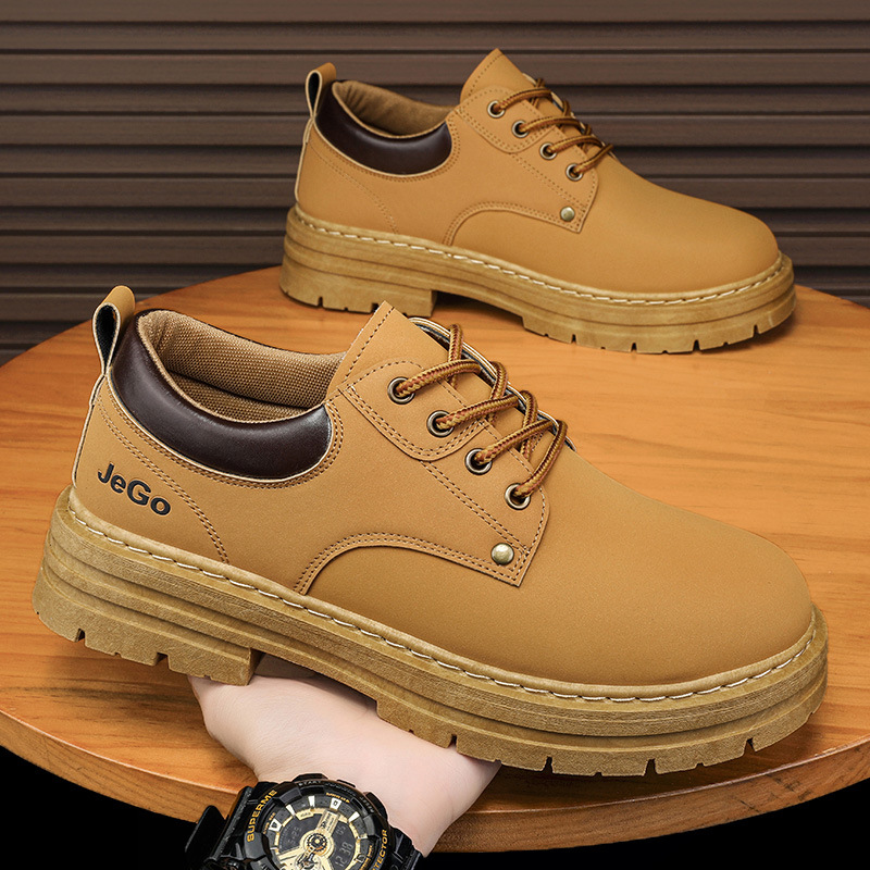 Botas Martin para hombre de verano nuevos zapatos de hombre impermeables, antideslizantes, zapatos de trabajo casuales para hombres, zapatos de moda para hombres