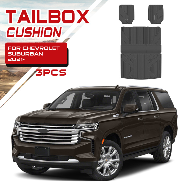 TXR para Chevrolet Suburban Tapete de coche especial 5Dtpe tapete cojín de la caja trasera