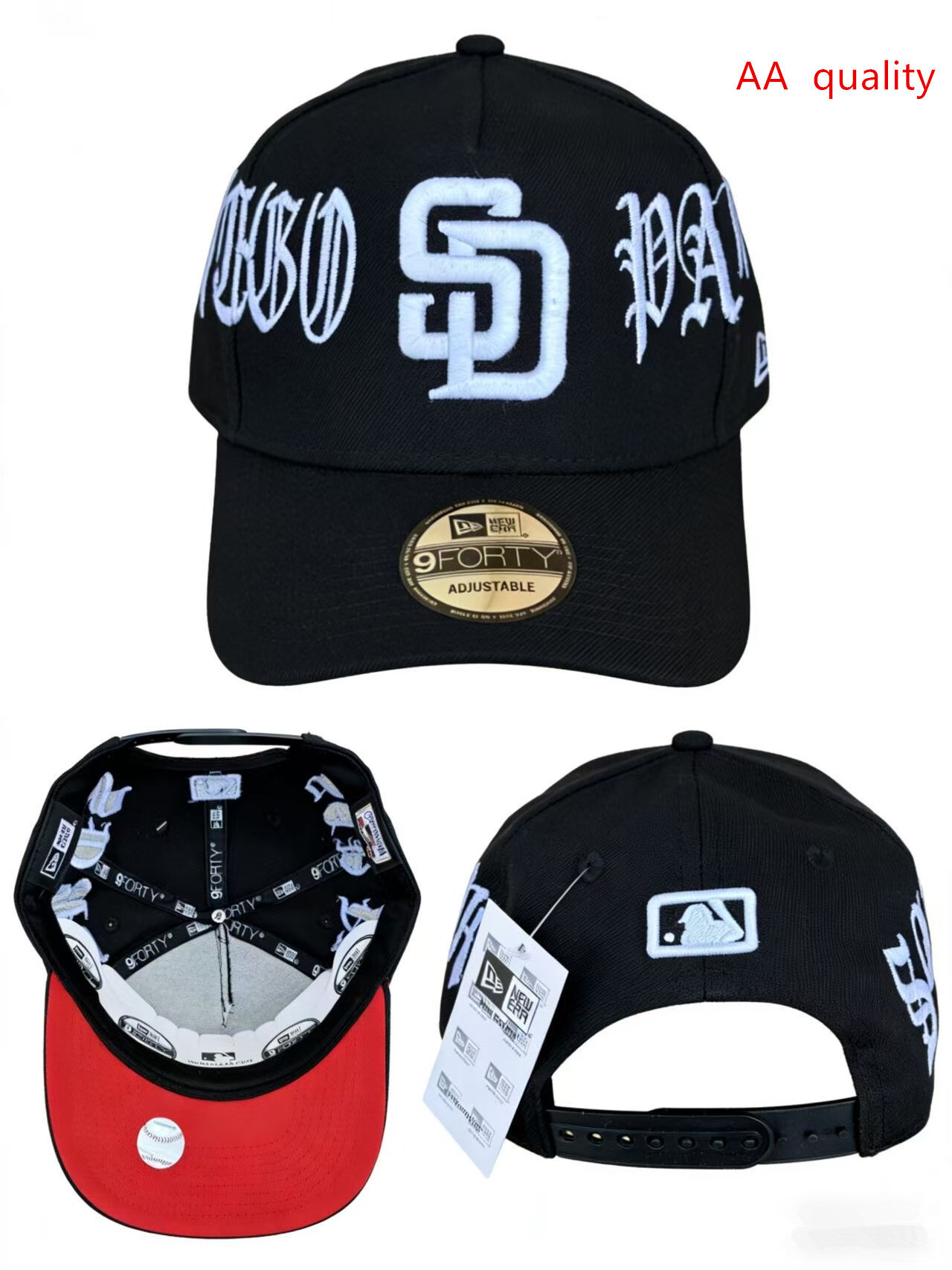 New Era San Diego Padres 9FORTY Cap Black