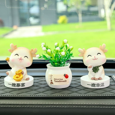 Car ornaments – the Center Console - rich-lucky-lucky-fruit-brick-pad