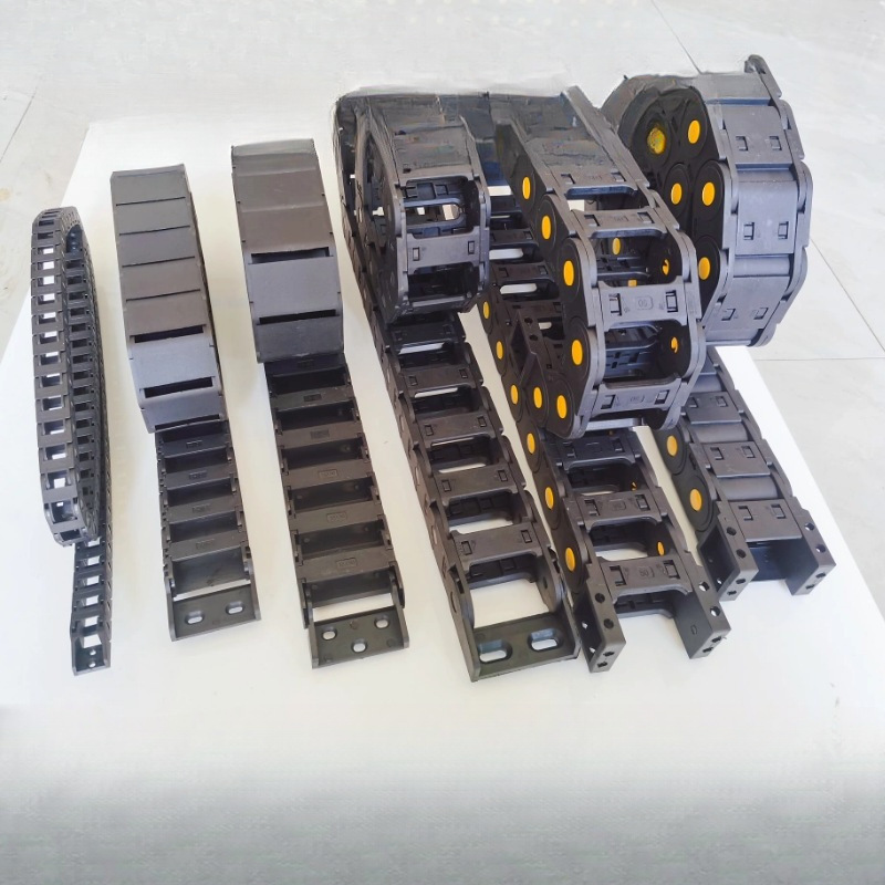 尼龙拖链坦克链车床塑料履带增强电缆线槽高速雕刻机工业传动链条