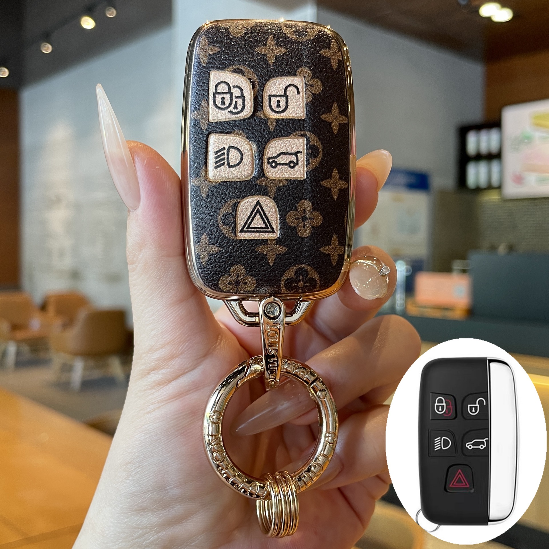 New Land Rover Range Rover Evoque Key Case Defender Full-Cover Range Rover Case Velar Sport Edition Stylish Retro Shell Discovery