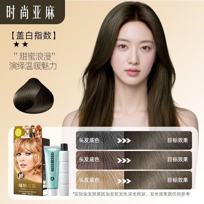 Chuyan 植物染毛剤ノンスティック頭皮ダブルヘアカラークリームアンモニアフリー染料クリーム理髪店特別な外国貿易ヘアサロン|undefined
