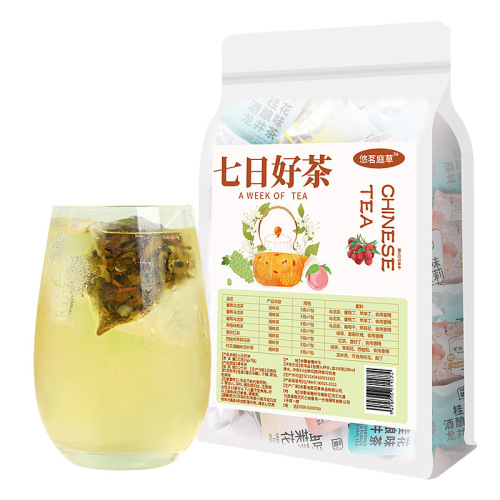 Jasmine tea individually bagged peach oolong tea mixed black tea Longjing tea combination tea souvenir