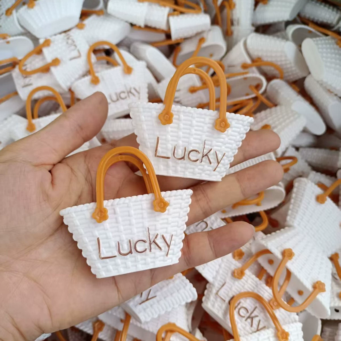 Аксессуары для трансграничных сцен, сумки для девочек, счастливый мешочек, искусственные аксессуары, DIY, кристаллический клей, кремовый материал для ракушек, оптом