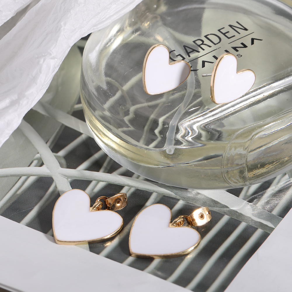 1 Pair Heart Elegant Alloy Plating Drop Earrings display picture 1