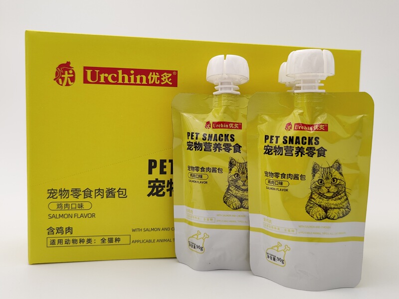 Pet snacks Guru sauce cat snacks Japanese baby cats nutrition fattening liquid wet food meat puree licking sauce cat strips