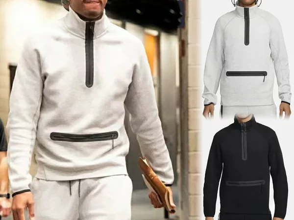 Cross-Border Trendy Sports Knit Jacket European and American Style Men's Top Casual Loose Outdoor Sweatshirt Fitness