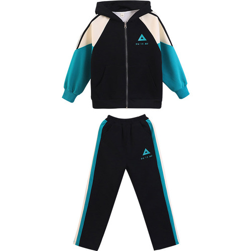 Girls' Spring and Autumn 2024 New Style Fashion Casual Sweatshirt and Sporty Pants Set