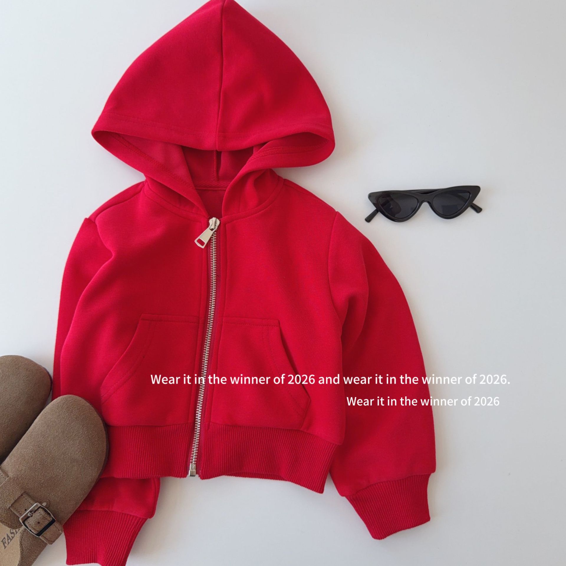 Autumn hoody with zipper