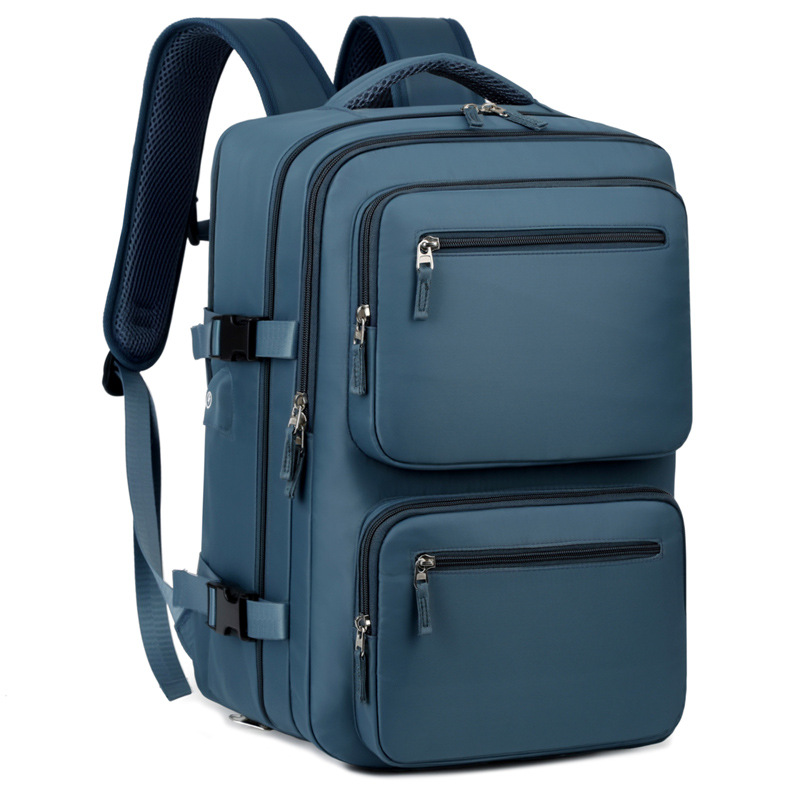 Mochila de caja de comercio exterior, almacén de zapatos independiente de gran capacidad, bolsa de viaje de negocios personalizada, interfaz USB, bolsa de computadora de múltiples almacenes