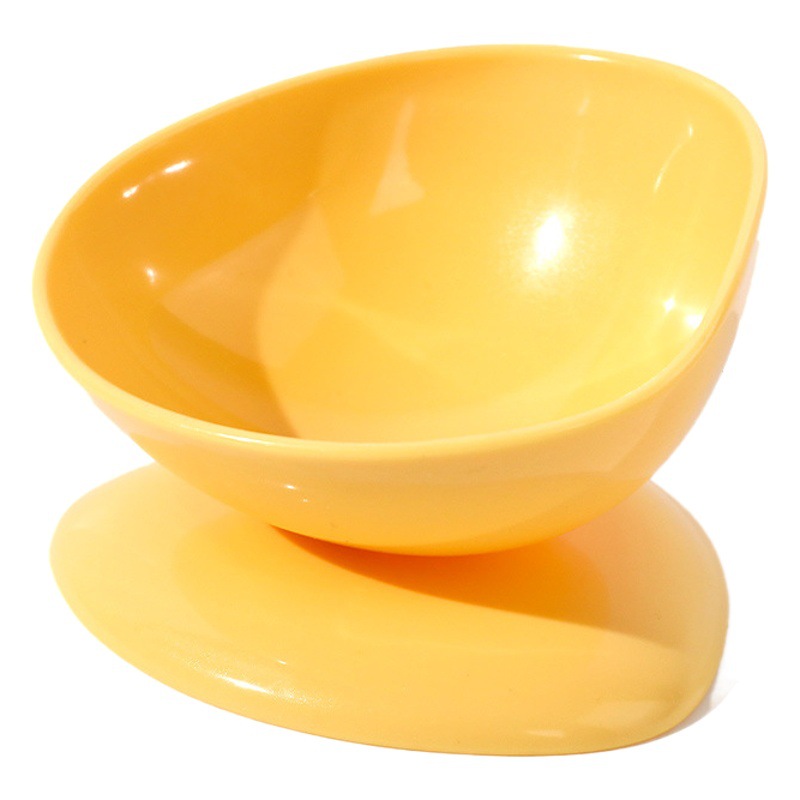 Taza de té Tazón inclinado Tazón para gatos Boca inclinada Tazón de comida para gatos Cuidado de la columna cervical Tazón para cachorros de gato Tazón para perros Tazón único de plástico universal