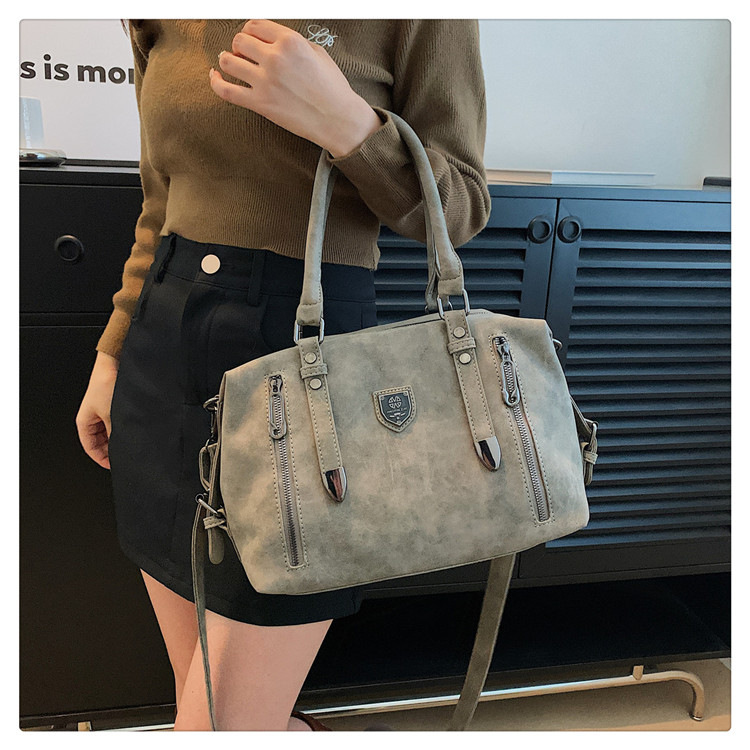New cross-border foreign trade women's bag 2024 Retro casual handbag, European and American trend single-shoulder crossbody bag, tote bag for women undefined