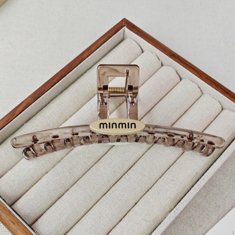 13CM 밝은 회색 한 단어 minmin 타원형 표시