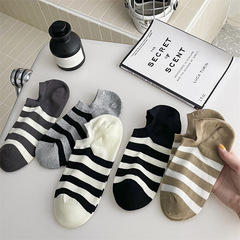 2023春夏新款男士雙針隱形棉襪