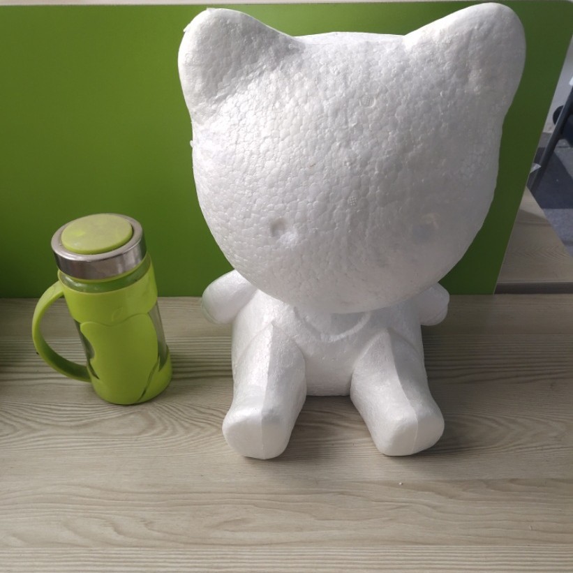 Oso de espuma directo de fábrica blanco DIY material de arreglo floral hecho a mano Día de San Valentín Rosa oso con juguete