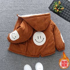 男童棉衣外套秋冬款2023新款兒童棉服冬裝炸街燈芯絨加絨加厚上衣