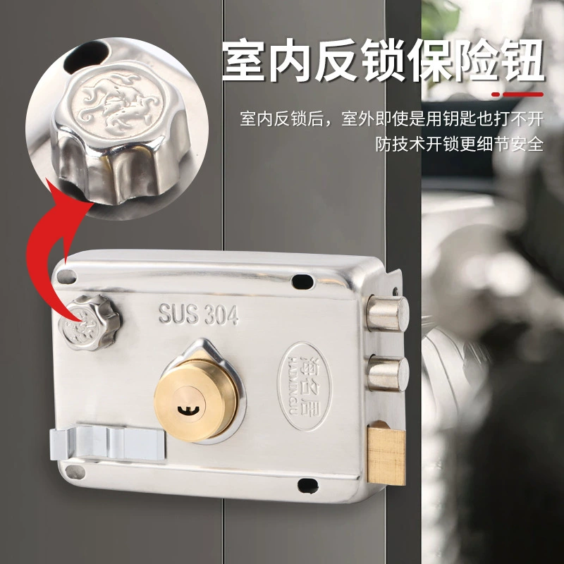 Old-fashioned universal mechanical lock stainless steel for home use, wholesale, anti-theft