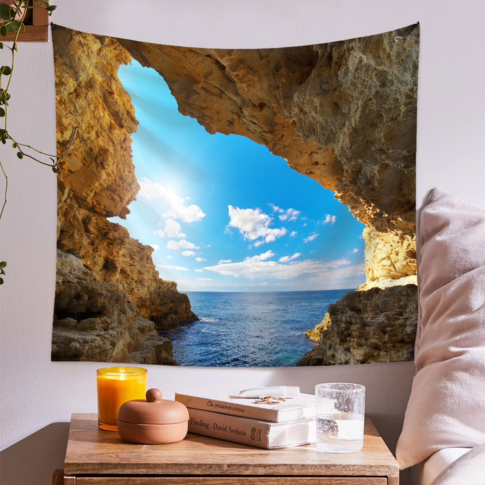 Retro Vacation Landscape Polyester Fiber (polyester) Tapestry Artificial Decorations display picture 12