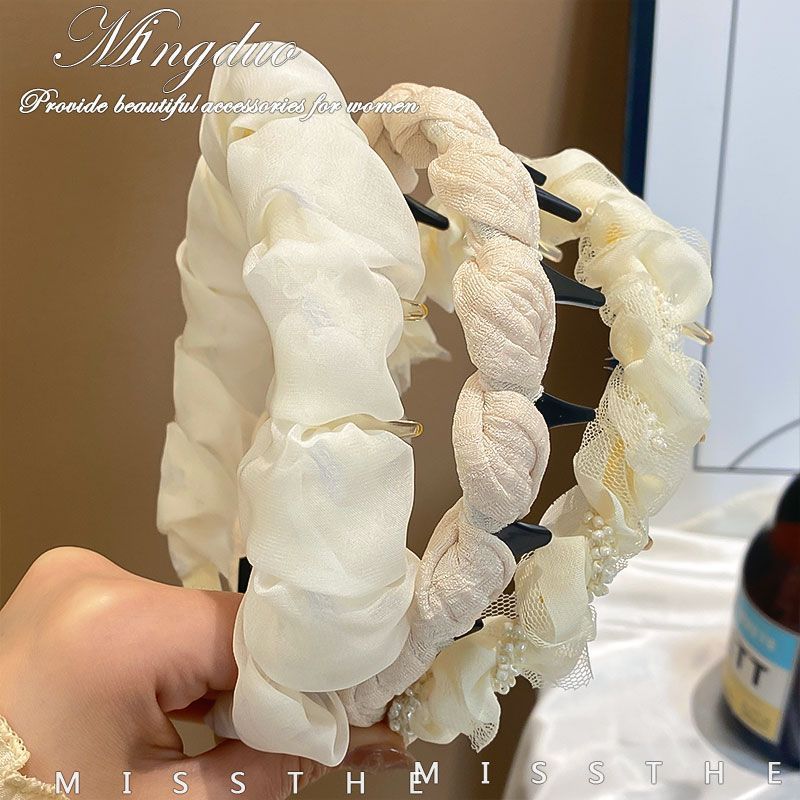 高颅顶显脸小带齿防滑发箍女春夏2025新款百搭发卡洗脸头箍发饰潮|undefined