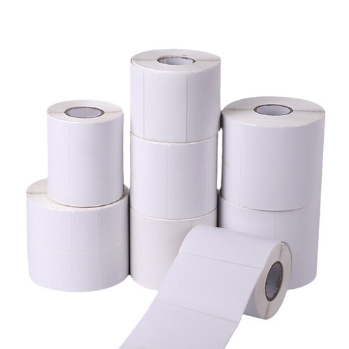 Copperplate paper self-adhesive label paper 8060 round label sticker, small batch takeout seal sticker printing logo