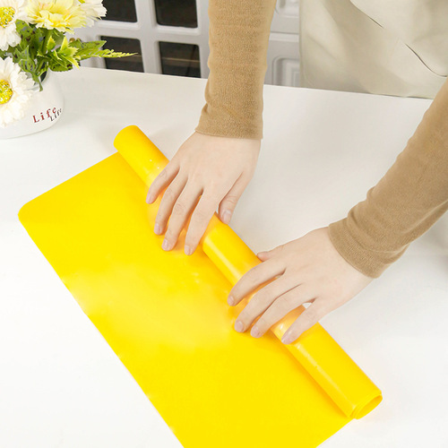 Food grade silicone band with scale kneading mat baking placemat and dough mat stainless steel silicone rolling pin home set