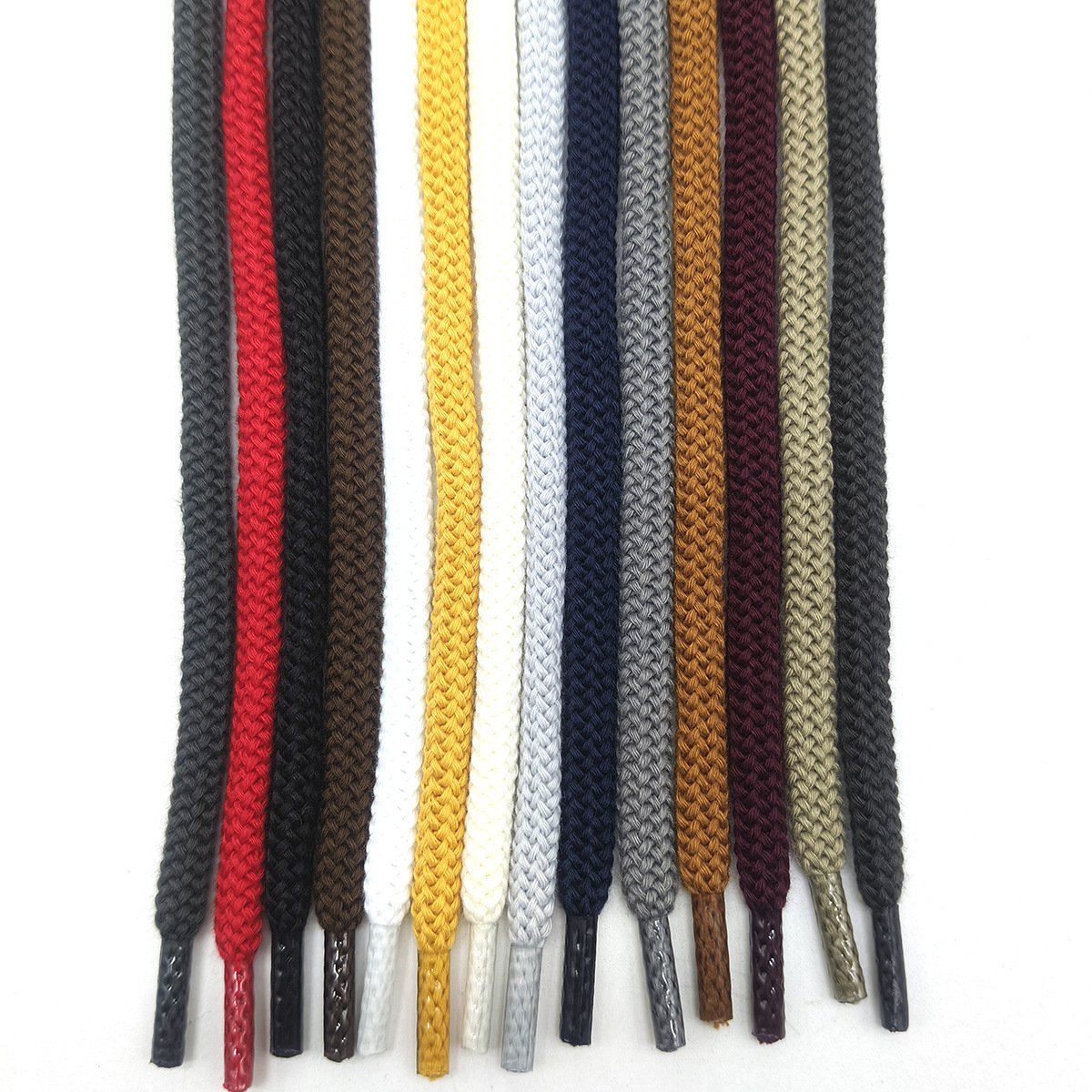 120 colores 5mm poliéster algodón plano hueco cordón de zapatos redondo adaptado a zapatos de tejido volador zapatos casuales de baloncesto cordón