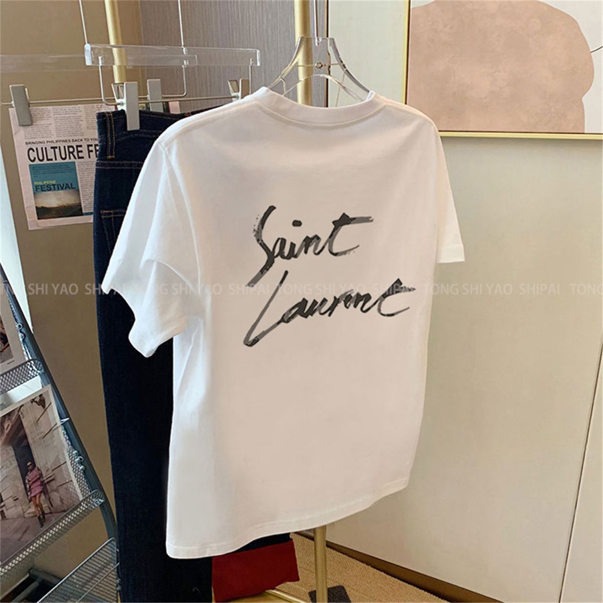 Oversize short-sleeved t-shirt women's and men's summer 2025