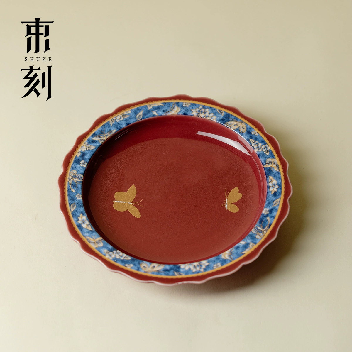Поднос для чайной церемонии, китайский красный, для сухого пузырькового чая, аксессуары для дома