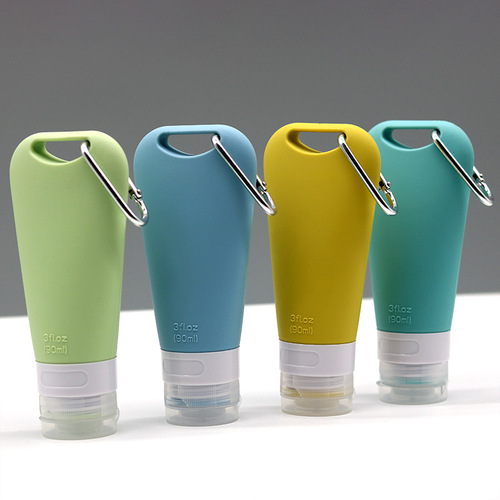 Creative silicone partition bottle travel bottle set bottle storage shampoo silicone bottle squeeze bottle Amazon silicone supply